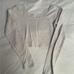 Brandy Melville Heather Gray Crop Top